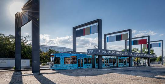 Leuna - Haupttorplatz ©Egbert Schmidt leuna haupttorplatz 01 egbert schmidt